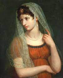 Painting of a woman with a veil