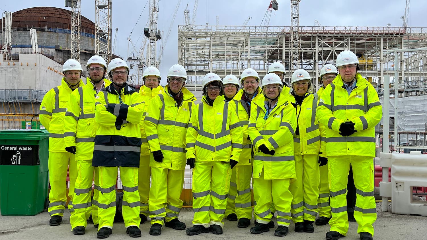 The ECITB delegation on a tour of the Hinkley Point C site