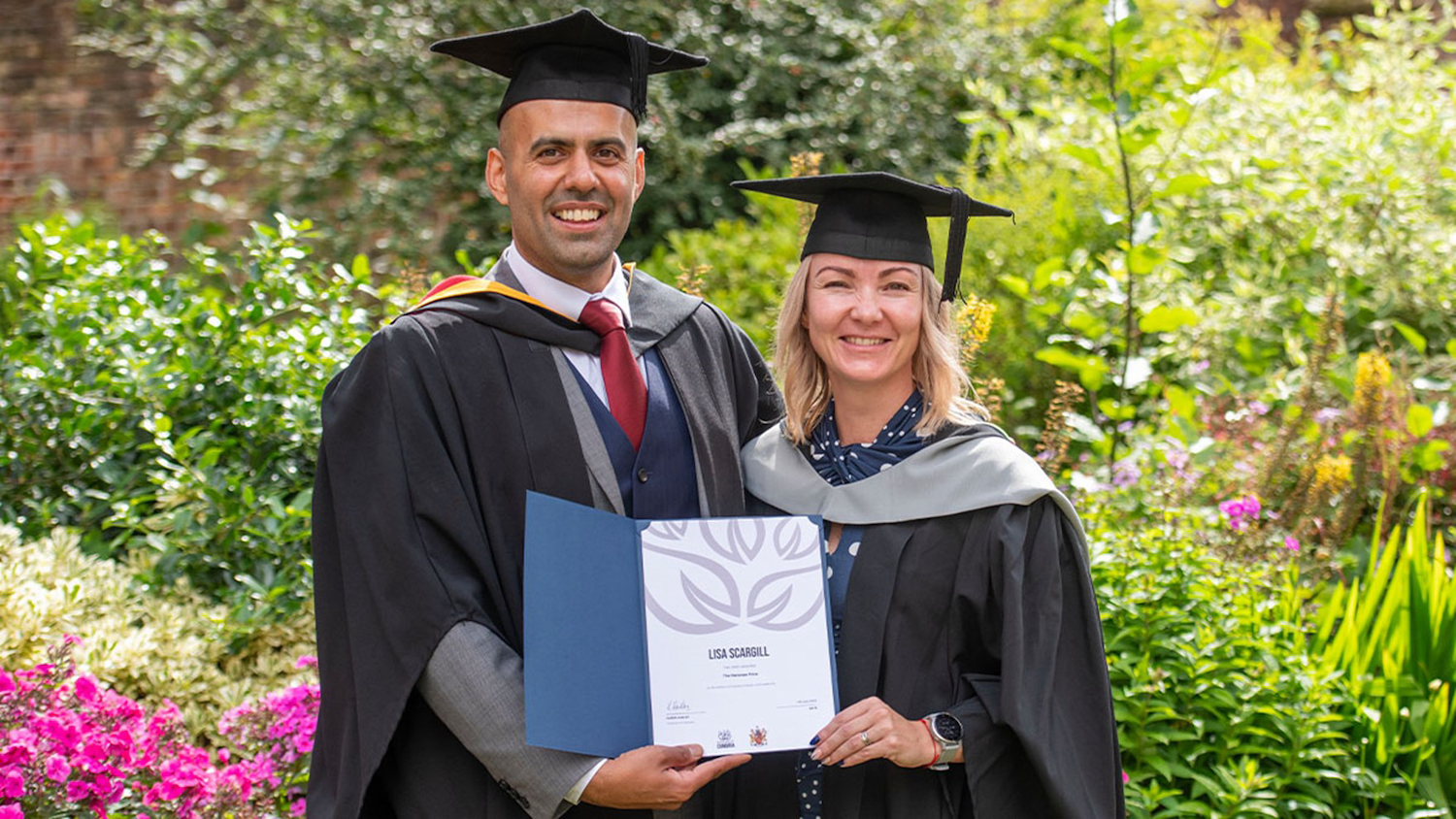 Hensman Prize, Zaeed Mohammed with Lisa Scargill