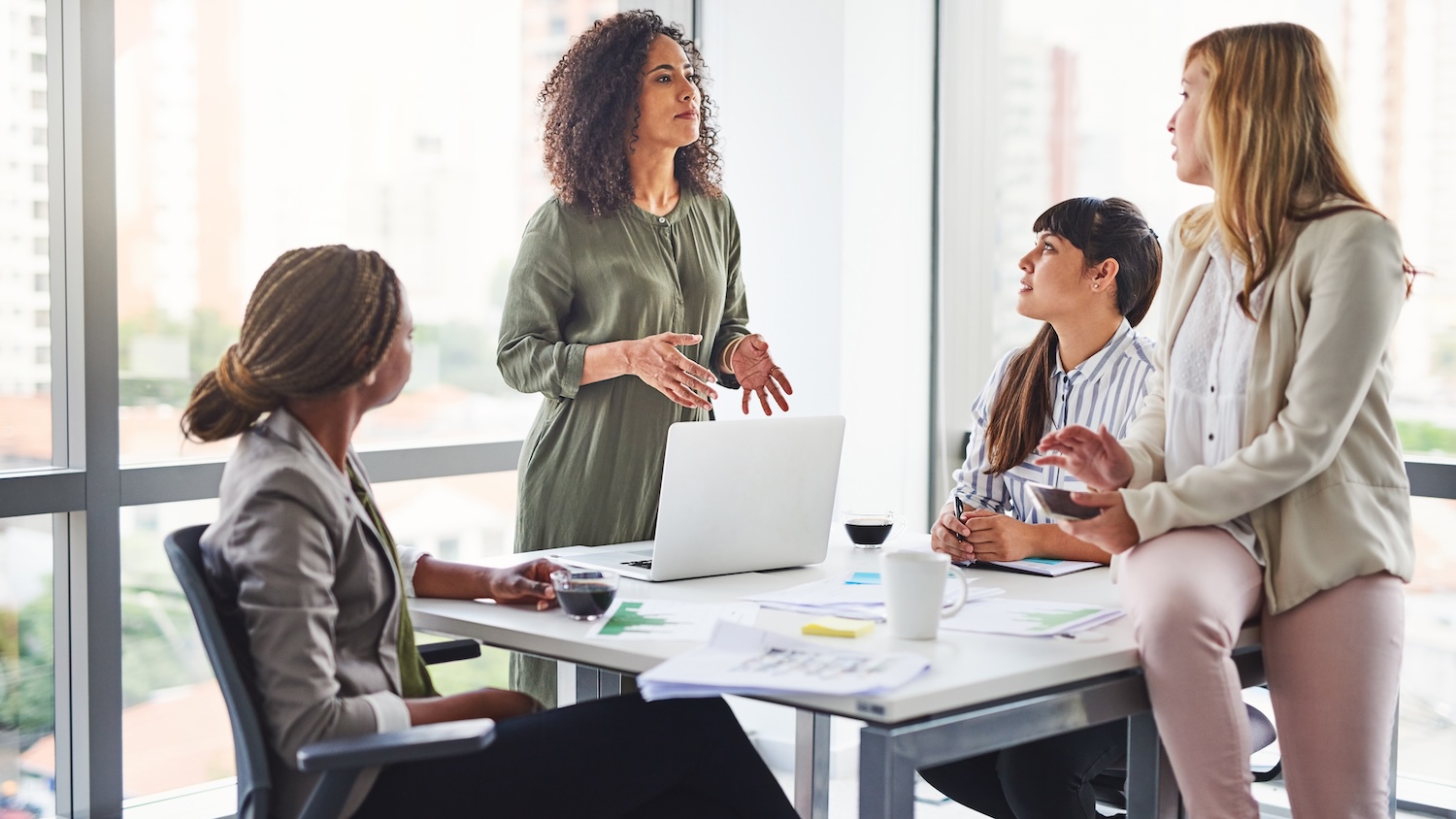 Women in a meeting (image: Yuri Arcurs, Dreamstime.com)